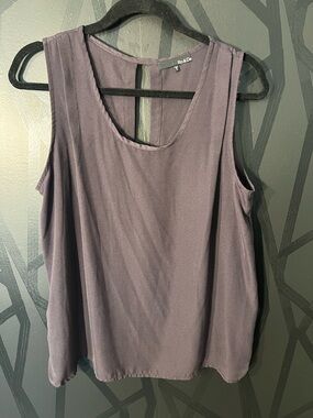 Ro & De Dusty Purple Sleeveless Scoop Neck Top